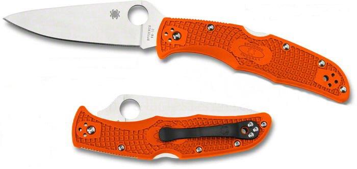 Spyderco Endura Flat Ground Orange C10FPOR | C10FPOR Euro-knife.com